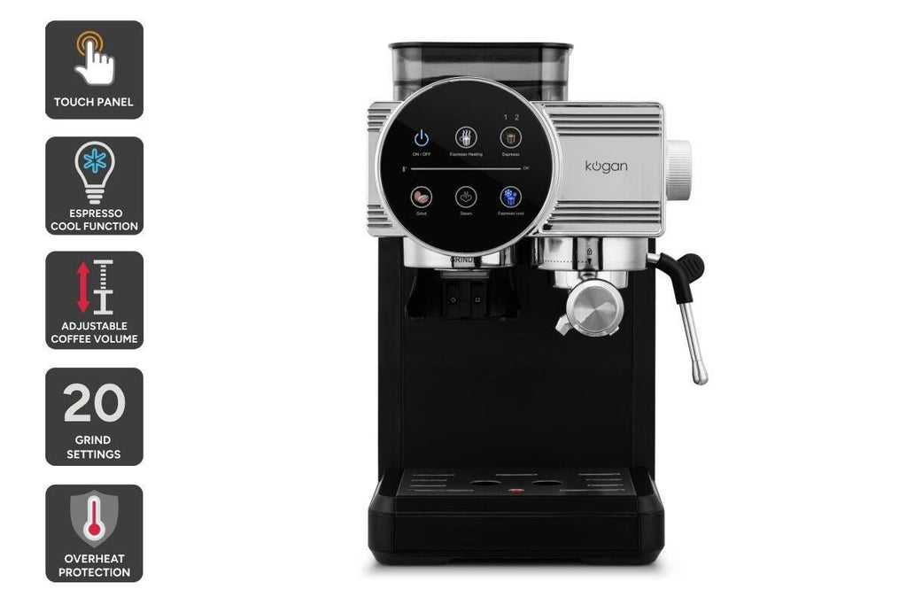 Kogan Espresso Touch Coffee Machine with Grinder