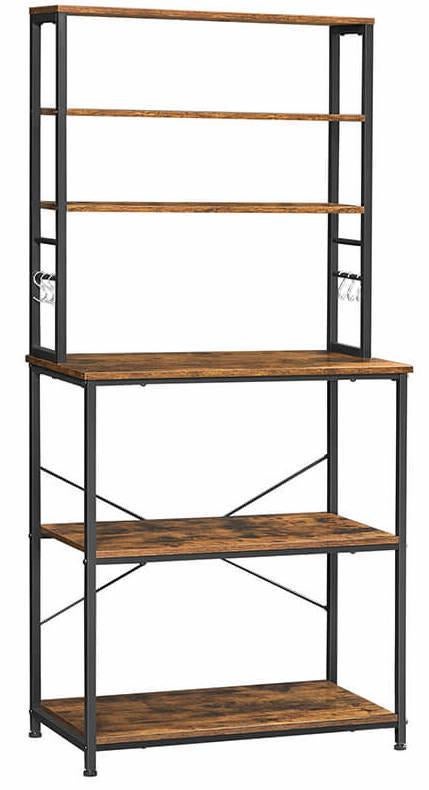 Vasagle Kitchen Storage Baker's Rack - 6-Tier (Rustic Brown)