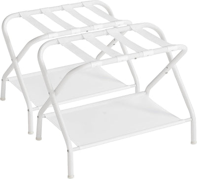 SONGMICS Luggage Racks Set of 2 - White
