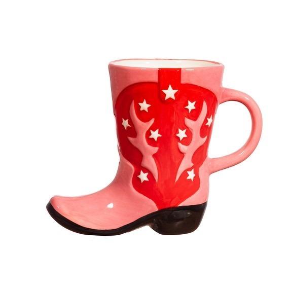 Sass & Belle: Cowboy Boot Shaped Mug - Red (280ml)