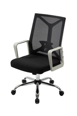 Ergolux Galway Office Chair (Light Grey )- Black