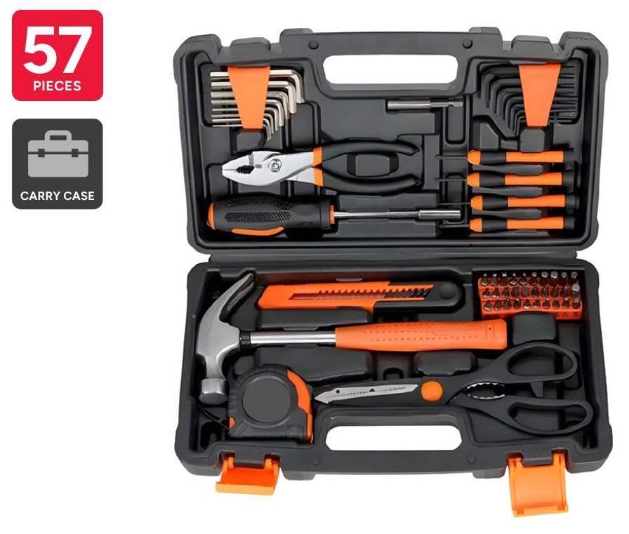 57 Piece Portable Household Tool Kit - Essentials For You