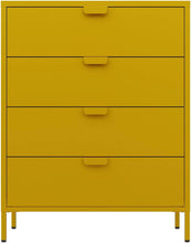 Load image into Gallery viewer, Fraser Country: Milan Metal Storage 4 Drawers - Yellow
