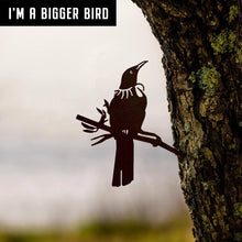 Load image into Gallery viewer, MetalBird Tui Garden Art - Large