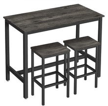Load image into Gallery viewer, Vasagle Dining Bar Table Set - Dark Grey
