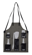 Load image into Gallery viewer, Moana Road: BBQ Apron - Black
