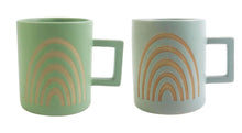 Load image into Gallery viewer, Urban Products: Shae Rainbow Mug - Green Blue (Set of 2)