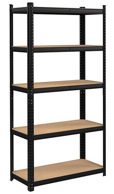 5-Tier Adjustable Boltless Garage Shelving Unit - 90x40x180cm