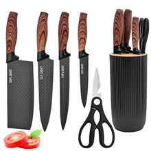 Load image into Gallery viewer, 6-Piece Super Sharp Knife Set with Universal Knife Block