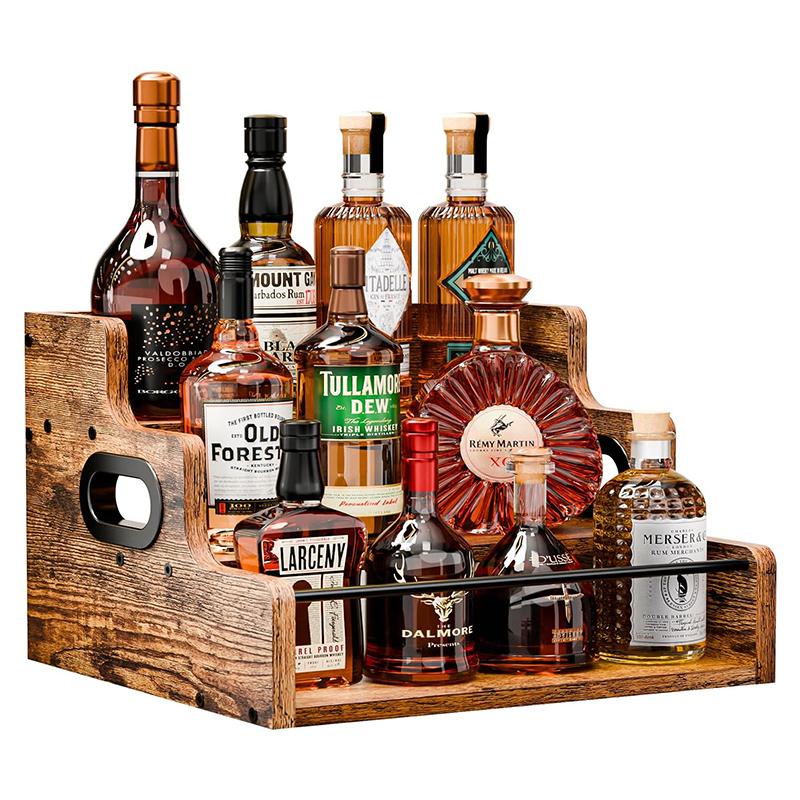 STORFEX 3-Tier Liquor Bottle Display Shelf
