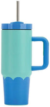 Load image into Gallery viewer, Annabel Trends: Double Walled Super Sip Wave - Aqua Blue