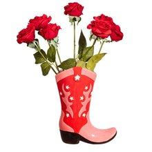 Load image into Gallery viewer, Sass &amp; Belle: Cowboy Boot Vase - Red