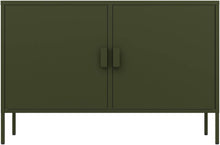Load image into Gallery viewer, Fraser Country: Milan Metal Lowdown Storage Cabinet - Olive Green