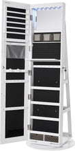 Load image into Gallery viewer, SONGMICS 6 LEDs Lockable Mirror 360? Swivel Jewelry Cabinet
