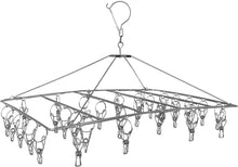 Load image into Gallery viewer, Seymours: Stainless Steel Foldable Airer (with 34 Pegs)