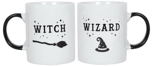 Witch and Wizard Novelty Mug Set