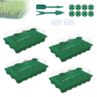 GREENHAVEN Seedling Trays - 4 Pack (Green)