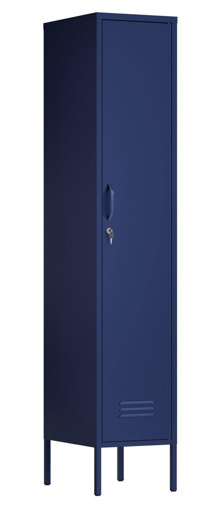 Fraser Country Milan Metal Locker Storage Cabinet - Navy Blue