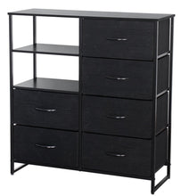 Load image into Gallery viewer, Ovela 6 Drawer Storage Chest With Shelf - Nordic Black