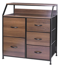 Load image into Gallery viewer, Ovela 5 Large Drawer Storage Chest - Nordic Walnut