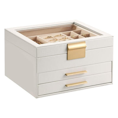 STORFEX 3-Layer Jewellery Organizer with 2 Drawers