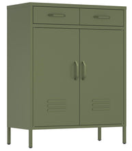 Load image into Gallery viewer, Fraser Country Milan Metal Cabinet With Drawers - Olive Green