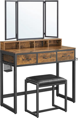 Vasagle Dressing Table With Stool