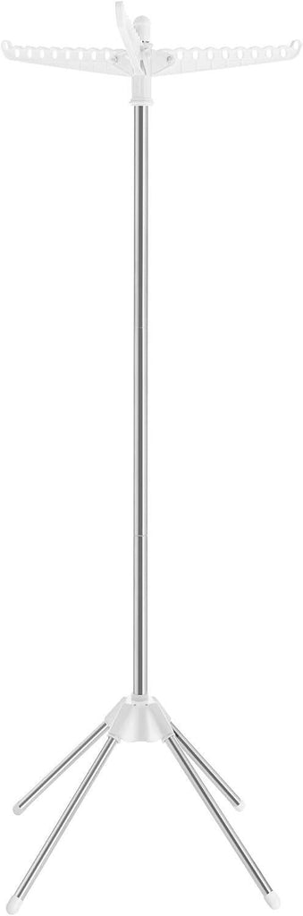 SONGMICS Clothes Drying Rack with 3 Rotatable Arms for Hangers