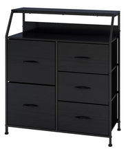 Load image into Gallery viewer, Ovela 5 Large Drawer Storage Chest - Nordic Black