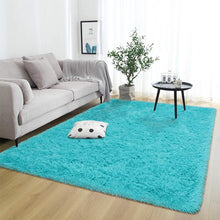 Load image into Gallery viewer, Soft Area Rug - Teal (Large, 153 x 203cm)