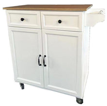 Load image into Gallery viewer, Fraser Country Wooden Kitchen Trolley with 2 Drawer &amp; 2 Door