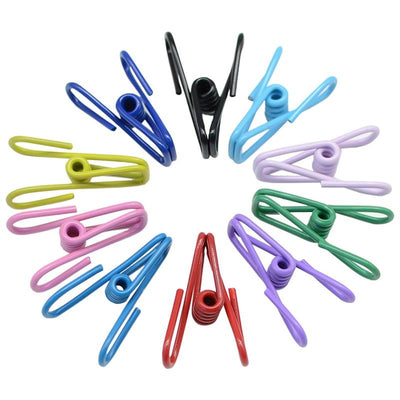 STORFEX 50 Pieces Multicoloured Clips