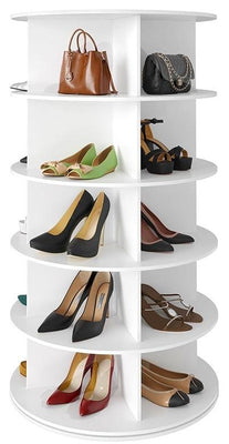 STORFEX 5 Tier Rotating Shoe Rack Tower