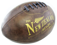 Load image into Gallery viewer, The New Zealand Rugby Ball Co. Antique Rugby Ball - Large (25cm)