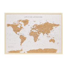 Load image into Gallery viewer, Travel Board Large World Map Pin Board - Splosh