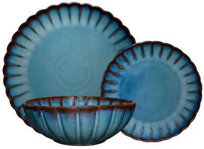 Casa Domani: Solare Dinner Set - Azure (12 Piece Set)