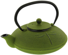 Load image into Gallery viewer, Teaology: Dragonfly Cast Iron Teapot - Green (770ml)