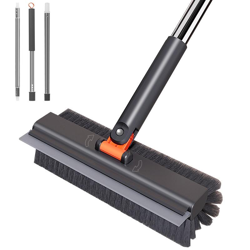 2 in 1 Scrape and Heavy-Duty Stiff Bristle Scrubber Brush