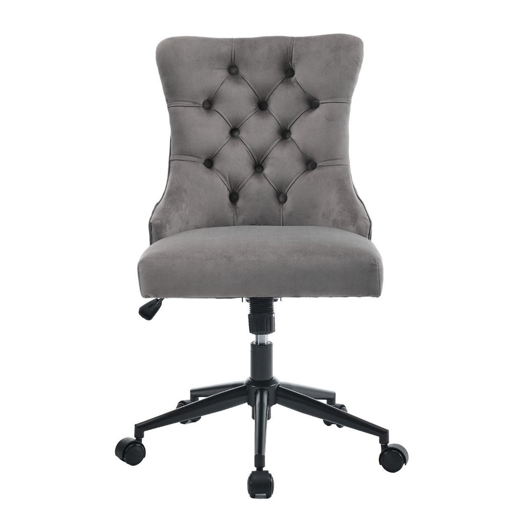 Gorilla Office: Ella Velvet Chair - Grey