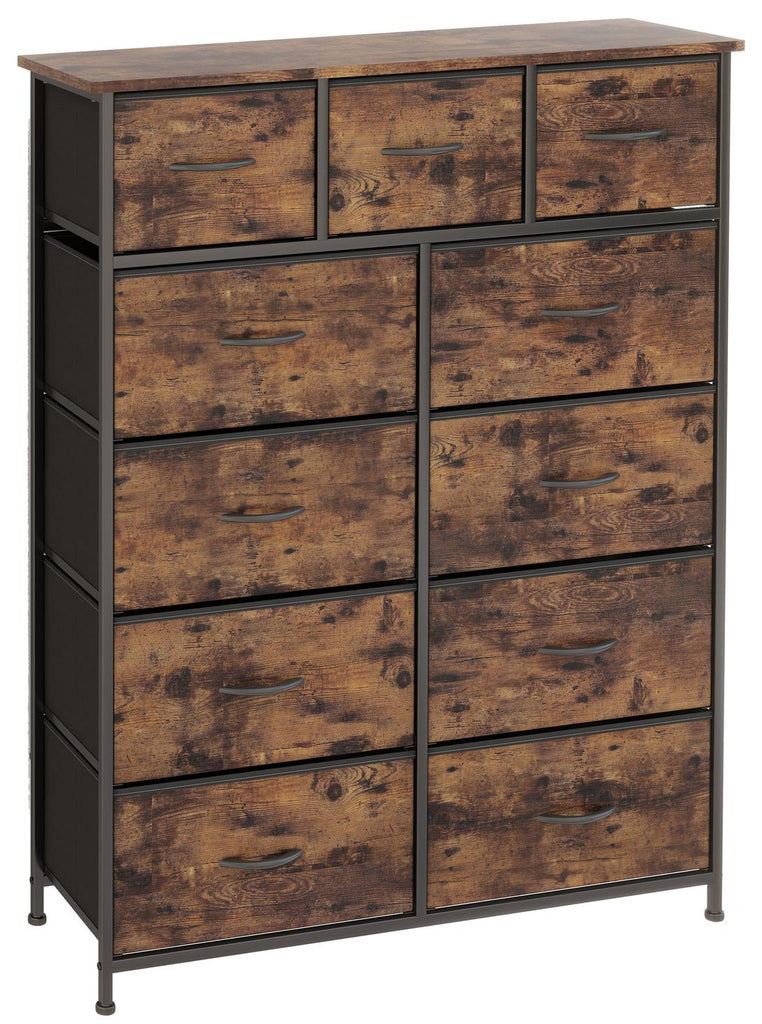 Fraser Country 11 Drawer Storage Chest - Rustic Walnut