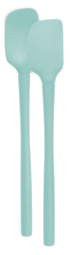 Tovolo: Flex-Core All Silicone Mini Spatula/Spoonula - Light Aqua (2 Set)