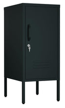 Load image into Gallery viewer, Fraser Country Milan Metal 1 Door Cabinet - Dark Granite Grey