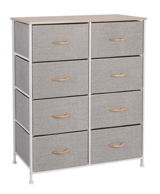 Ovela 8 Drawer Storage Chest (Light Grey)