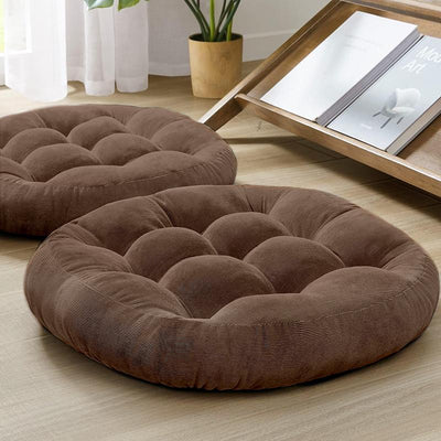 COMFEYA Meditation Floor Pillows Set of 2 - Khaki