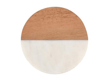 Load image into Gallery viewer, Maxwell &amp; Williams: Coaster Collective Round Marble &amp; Acacia Coaster - White