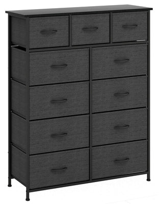 Fraser Country 11 Drawer Storage Chest - Dark Grey