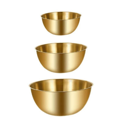 Fraser Country: Stainless Steel Mixing Bowl Set - Gold