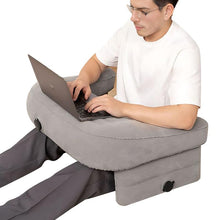 Load image into Gallery viewer, COMFEYA Inflatable Reading Pillow for Work &amp; Gaming - Grey