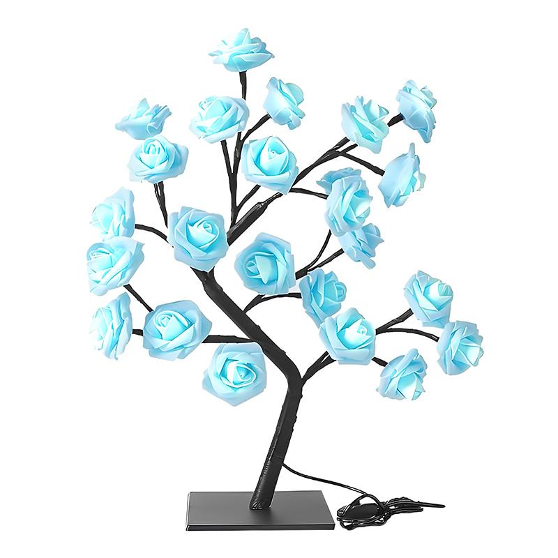 LUMIRO LED Rose Tree Lamp - Blue