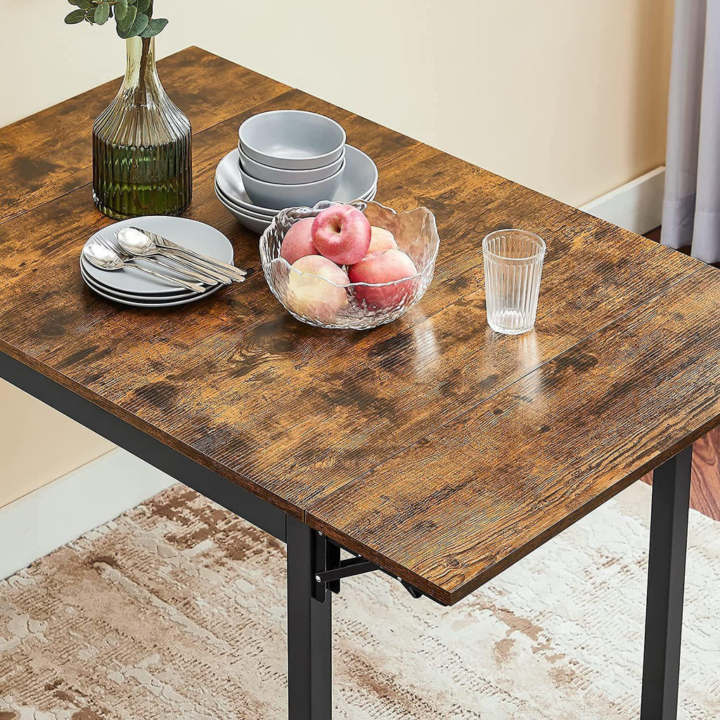 Vasagle : Folding Dining Table - Rustic Brown